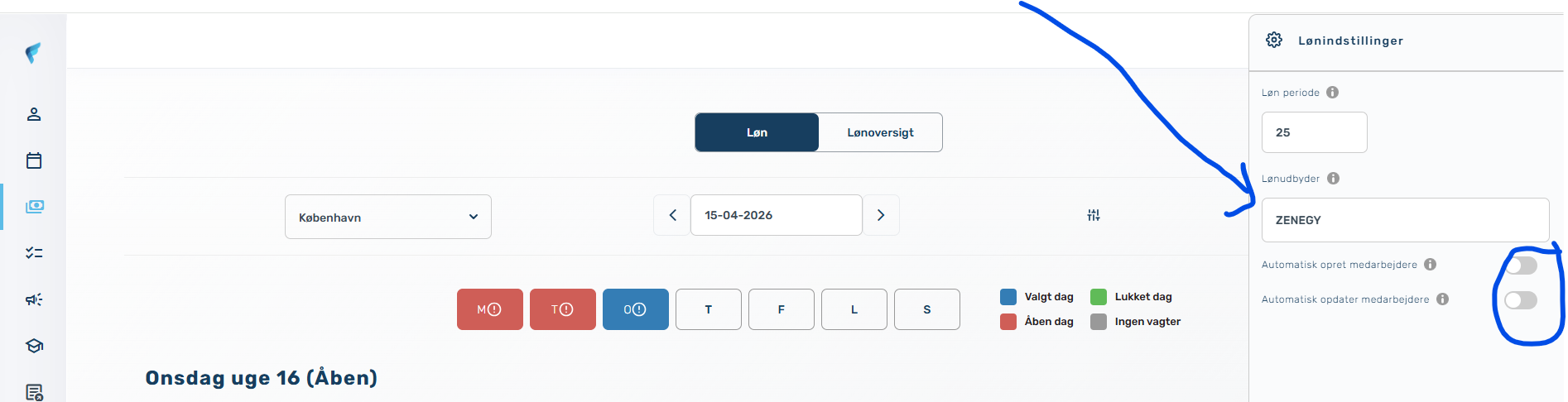 Zenegy setup in Frontliners